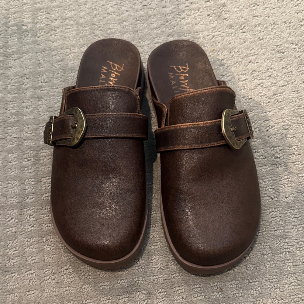 Blowfish Dark Brown Leather Women’s Loafers